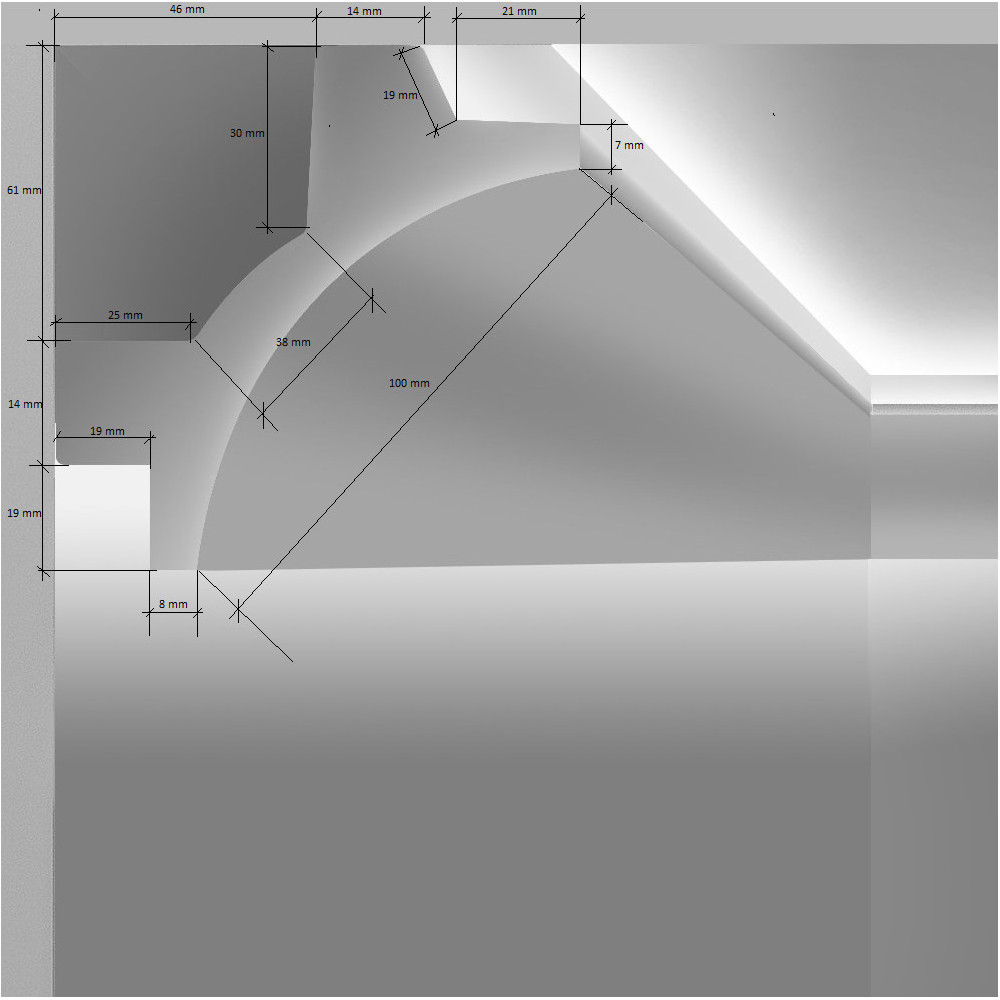 Cornière Adhésive Angle Variable - 2m