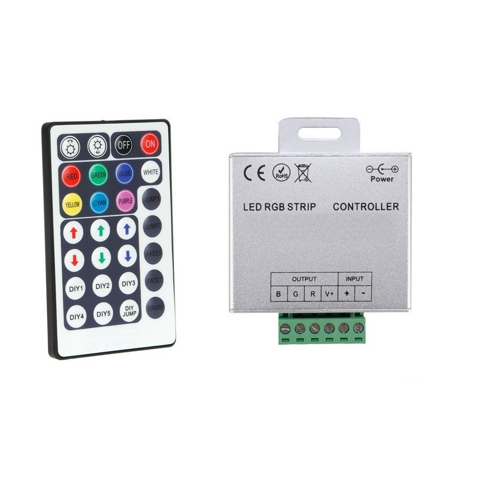 Kit Complet Télécommande et contrôleur à Radio Fréquence pour Éclairage LED  RGB/RGBW