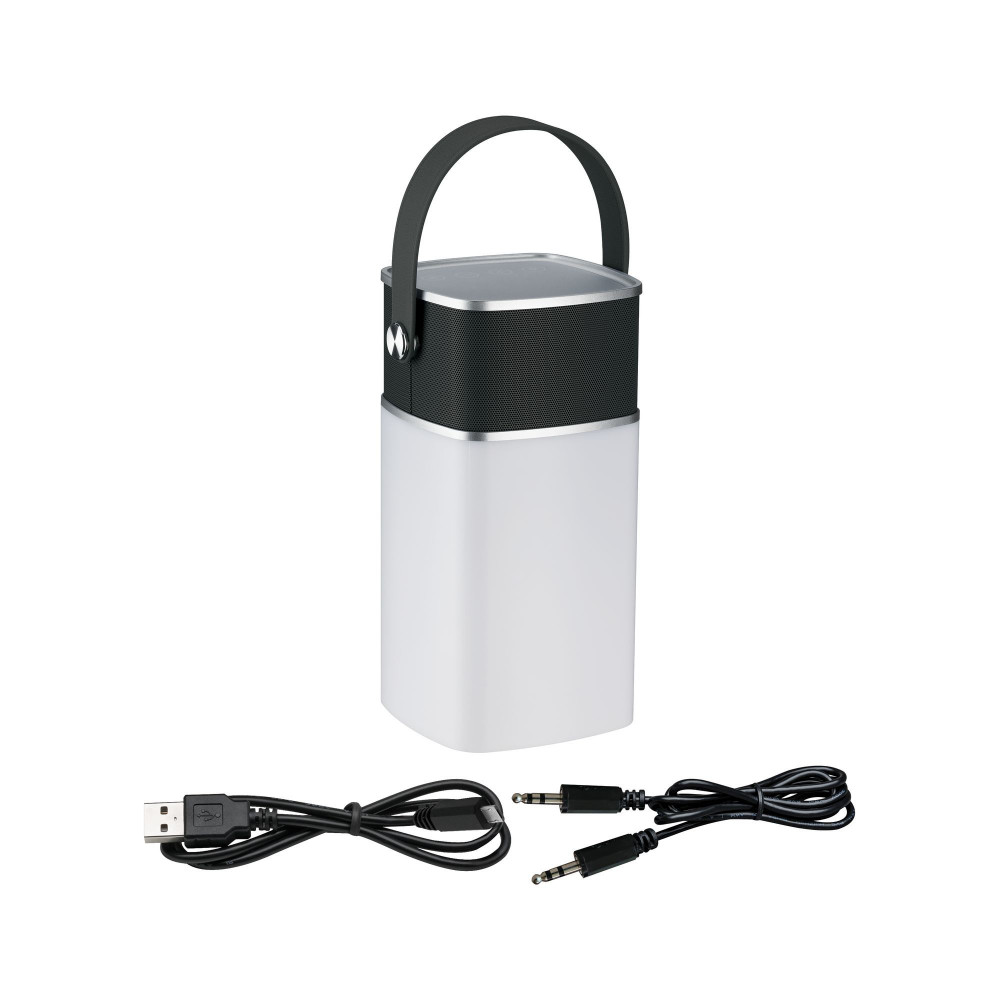 Lampe à poser Mobile rechargeable IP44 blanc gris sur batterie rechargeable