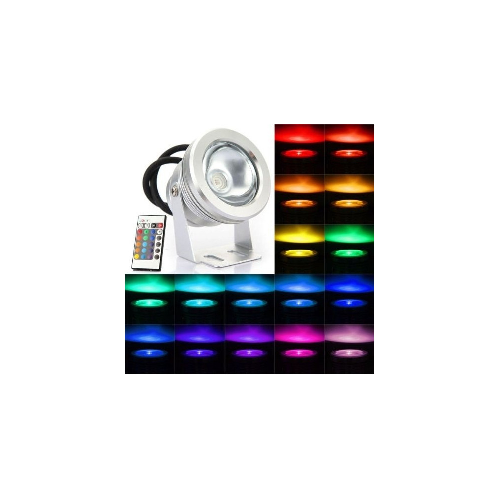 projecteur-spot-rgb-couleur-led-exterieur-lumiere-eclairage-lampe -ampoule-12v-ip67-telecommande