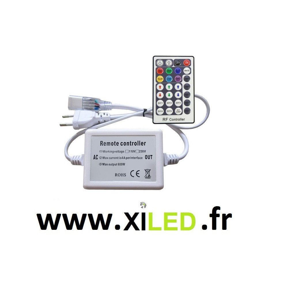 Kit de ruban LED RGB 24V pour chambre avec contrôleur IR et WIFI (5 à 10m,  30 LED/m)
