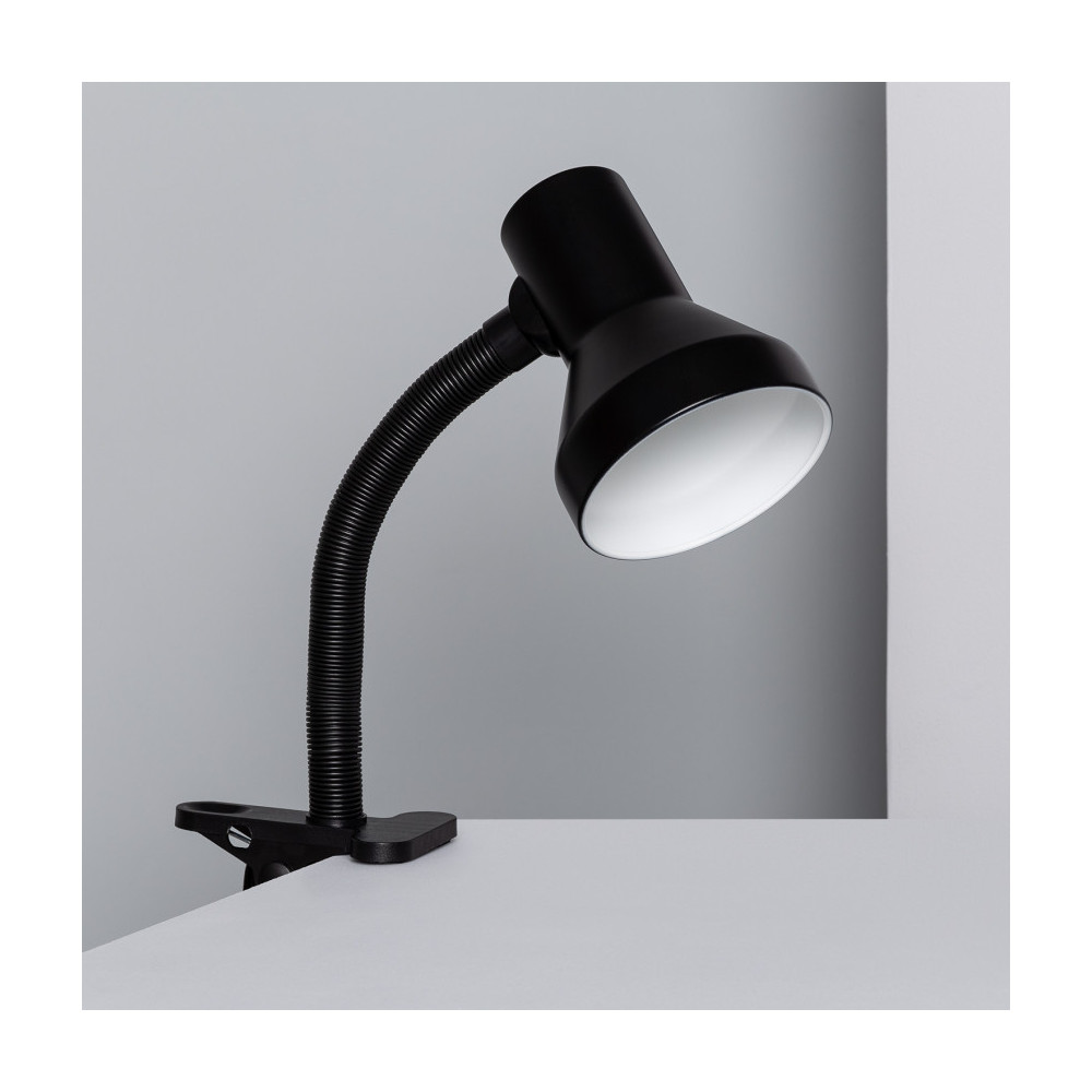 Lampe de Bureau Architecte E27 avec Pince Lampe Bureau Noire